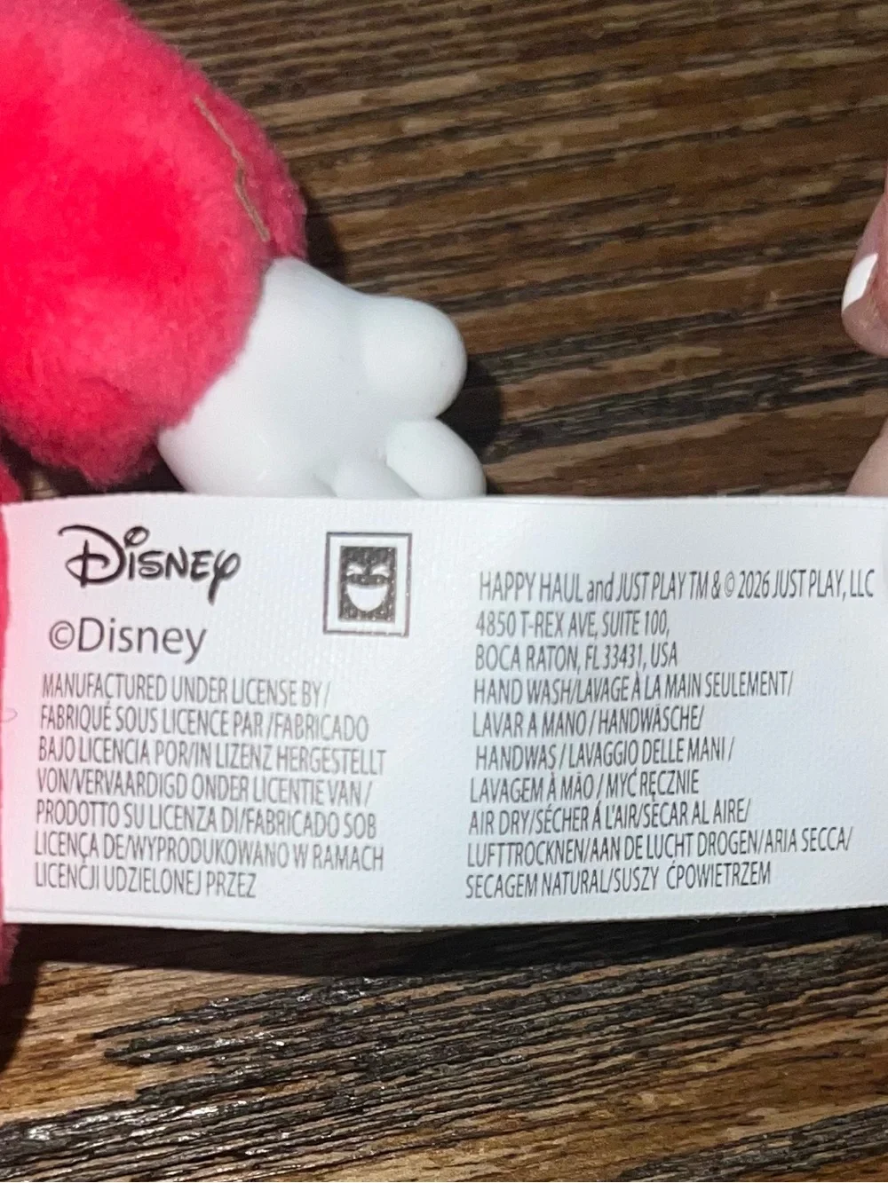 Disney Fresh Picked Minnie Mouse Vinyl Plush keychain NEW